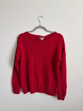 Charter Club Bright Red Crewneck Sweater